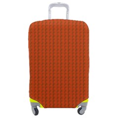 Orange Lego Texture Macro, Orange Dots Background Luggage Cover (Medium) from ArtsNow.com