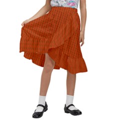 Kids  Ruffle Flared Wrap Midi Skirt 