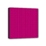 Purple Lego Texture Macro, Purple Dots Background Mini Canvas 4  x 4  (Stretched)