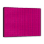 Purple Lego Texture Macro, Purple Dots Background Canvas 16  x 12  (Stretched)