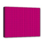 Purple Lego Texture Macro, Purple Dots Background Deluxe Canvas 20  x 16  (Stretched)