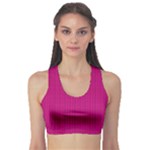 Purple Lego Texture Macro, Purple Dots Background Fitness Sports Bra