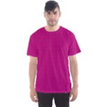 Purple Lego Texture Macro, Purple Dots Background Men s Sport Mesh T-Shirt