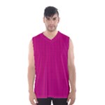 Purple Lego Texture Macro, Purple Dots Background Men s Basketball Tank Top