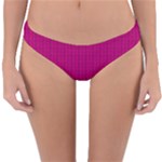 Purple Lego Texture Macro, Purple Dots Background Reversible Hipster Bikini Bottoms