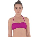 Purple Lego Texture Macro, Purple Dots Background Tie Back Bikini Top