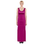 Purple Lego Texture Macro, Purple Dots Background Thigh Split Maxi Dress