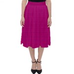 Purple Lego Texture Macro, Purple Dots Background Classic Midi Skirt