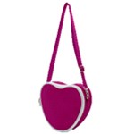 Purple Lego Texture Macro, Purple Dots Background Heart Shoulder Bag