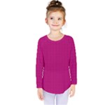 Purple Lego Texture Macro, Purple Dots Background Kids  Long Sleeve T-Shirt