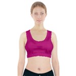 Purple Lego Texture Macro, Purple Dots Background Sports Bra With Pocket