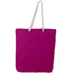 Purple Lego Texture Macro, Purple Dots Background Full Print Rope Handle Tote (Large)