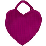 Purple Lego Texture Macro, Purple Dots Background Giant Heart Shaped Tote