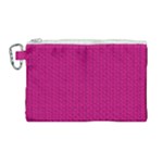 Purple Lego Texture Macro, Purple Dots Background Canvas Cosmetic Bag (Large)