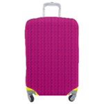 Purple Lego Texture Macro, Purple Dots Background Luggage Cover (Medium)