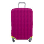 Purple Lego Texture Macro, Purple Dots Background Luggage Cover (Small)