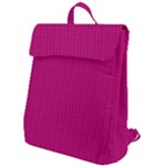 Purple Lego Texture Macro, Purple Dots Background Flap Top Backpack