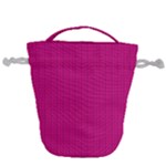 Purple Lego Texture Macro, Purple Dots Background Drawstring Bucket Bag