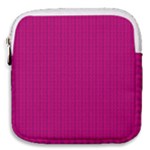 Purple Lego Texture Macro, Purple Dots Background Mini Square Pouch