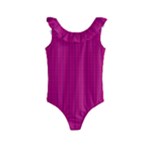 Purple Lego Texture Macro, Purple Dots Background Kids  Frill Swimsuit