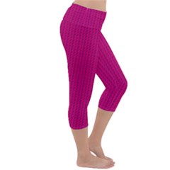 Lightweight Velour Capri Yoga Leggings 