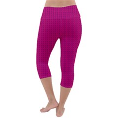 Lightweight Velour Capri Yoga Leggings 