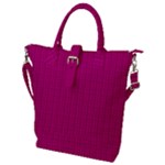 Purple Lego Texture Macro, Purple Dots Background Buckle Top Tote Bag