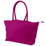 Purple Lego Texture Macro, Purple Dots Background Canvas Shoulder Bag