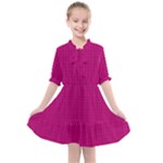 Purple Lego Texture Macro, Purple Dots Background Kids  All Frills Chiffon Dress