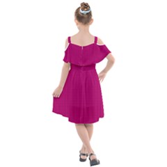 Kids  Cut Out Shoulders Chiffon Dress 