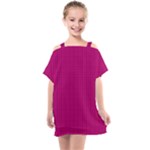 Purple Lego Texture Macro, Purple Dots Background Kids  One Piece Chiffon Dress