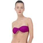 Purple Lego Texture Macro, Purple Dots Background Classic Bandeau Bikini Top 