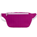 Purple Lego Texture Macro, Purple Dots Background Waist Bag 