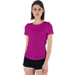 Purple Lego Texture Macro, Purple Dots Background Back Cut Out Sport T-Shirt