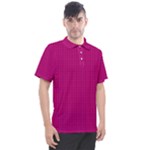 Purple Lego Texture Macro, Purple Dots Background Men s Polo T-Shirt