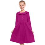 Purple Lego Texture Macro, Purple Dots Background Kids  Midi Sailor Dress