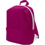 Purple Lego Texture Macro, Purple Dots Background Zip Up Backpack