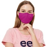 Purple Lego Texture Macro, Purple Dots Background Fitted Cloth Face Mask (Adult)