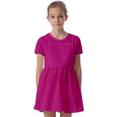 Kids  Short Sleeve Pinafore Style Dress 