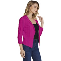 Women s Casual 3/4 Sleeve Spring Jacket 