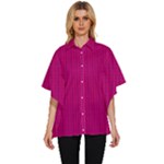 Purple Lego Texture Macro, Purple Dots Background Women s Batwing Button Up Shirt