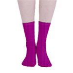 Purple Lego Texture Macro, Purple Dots Background Smooth Crew Length Tube Socks