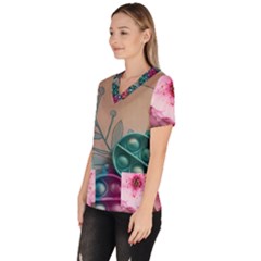 Women s V-Neck Scrub Top 