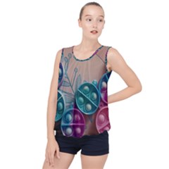 Bubble Hem Chiffon Tank Top 