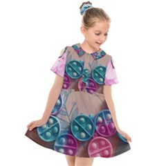 Kids  Short Sleeve Shirt Dress 