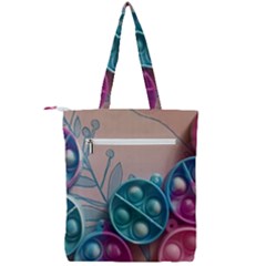 Double Zip Up Tote Bag 