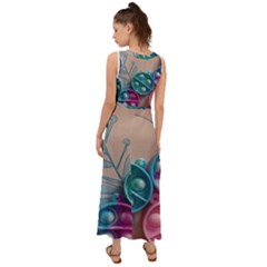 V-Neck Chiffon Maxi Dress 