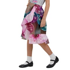 Kids  Ruffle Flared Wrap Midi Skirt 