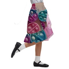 Kids  Ruffle Flared Wrap Midi Skirt 