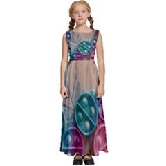 Kids  Satin Sleeveless Maxi Dress 